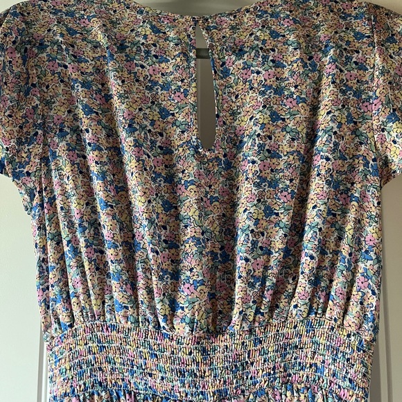 SIENNA SKY FLOWY LONG SUMMER DRESS SIZE MEDIUM CUTE FLORAL PRINT - Picture 5 of 6